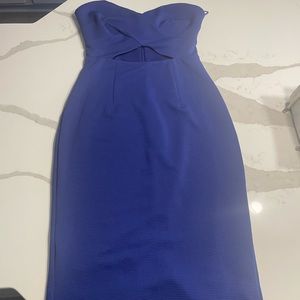 Express strapless purple size small dress